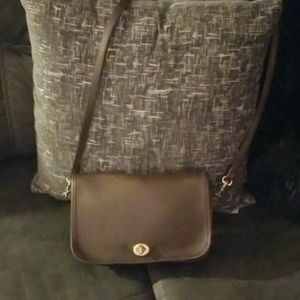 Brown leather crossbody